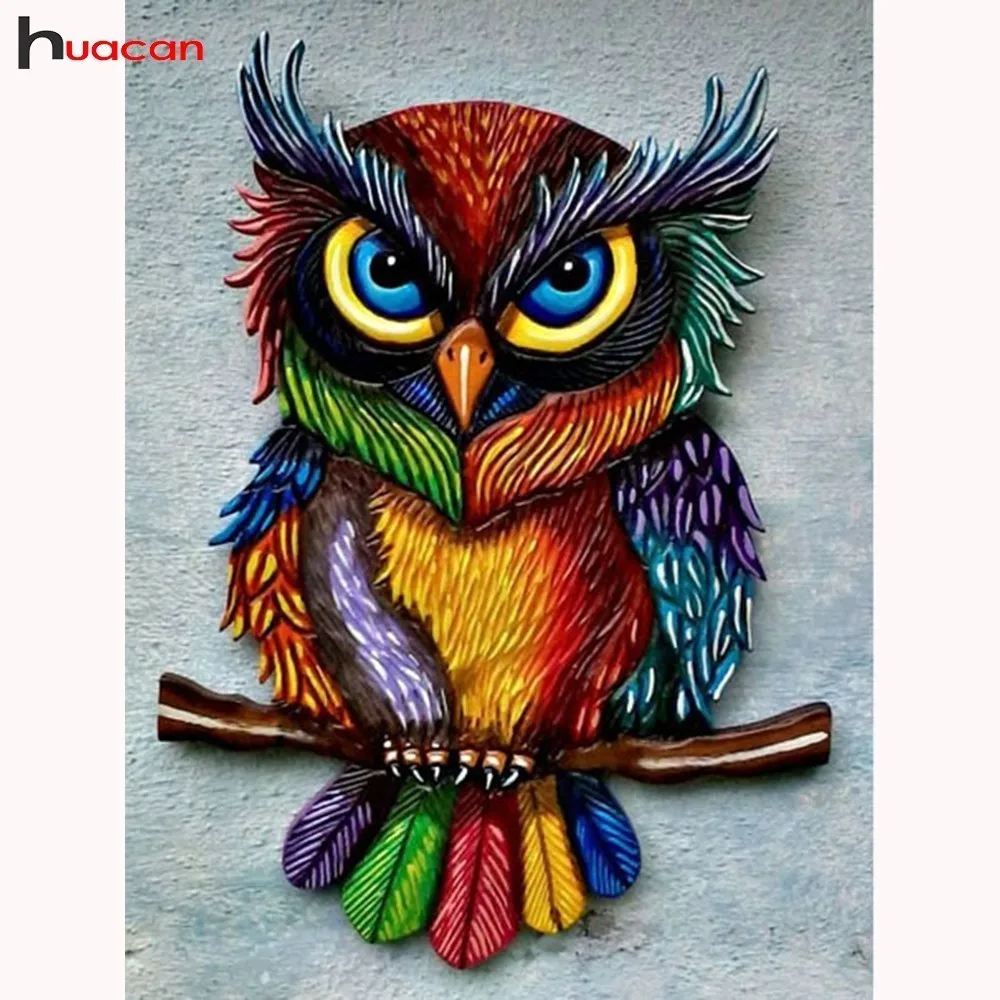 

DIY Diamond Painting Cross Stitch Owl Handicraft Diamond Embroidery Sale Animal Rhinestones Mosaic Drill 30x40 Set Decoration