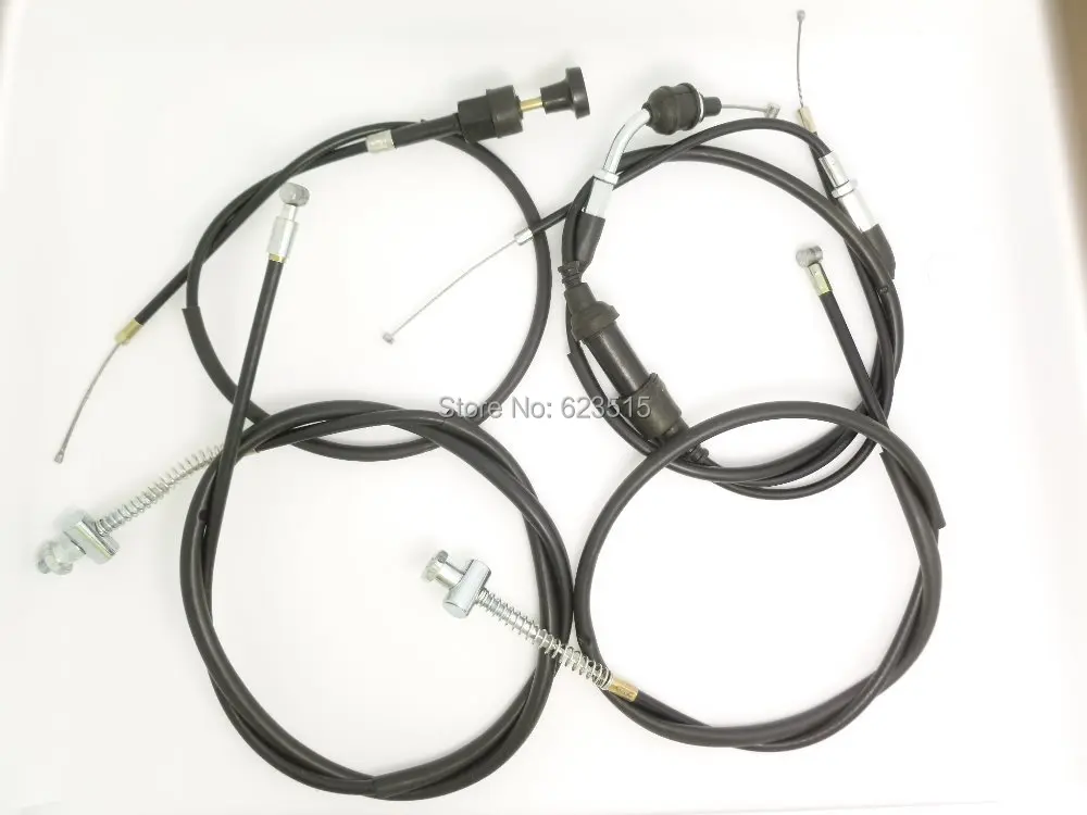 NEW PW50 Front brake cable Rear brake cable Throttle cable Choke cable