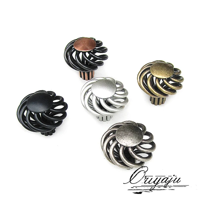 Bird Cage Modern Boutique European Simple Creative Room Cabinet Knobs Handle Field Wardrobe Drawers(D:40cm H:38cm)