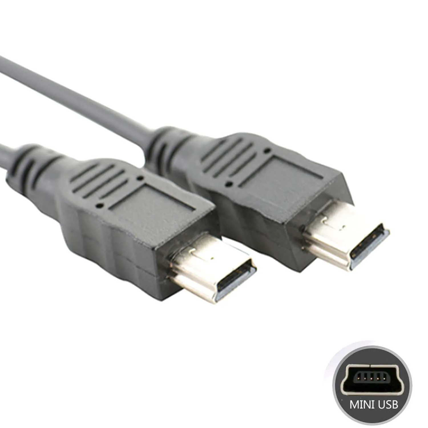 Кабель удлинитель для зарядного устройства Mini USB мама двух устройств gps|Кабели