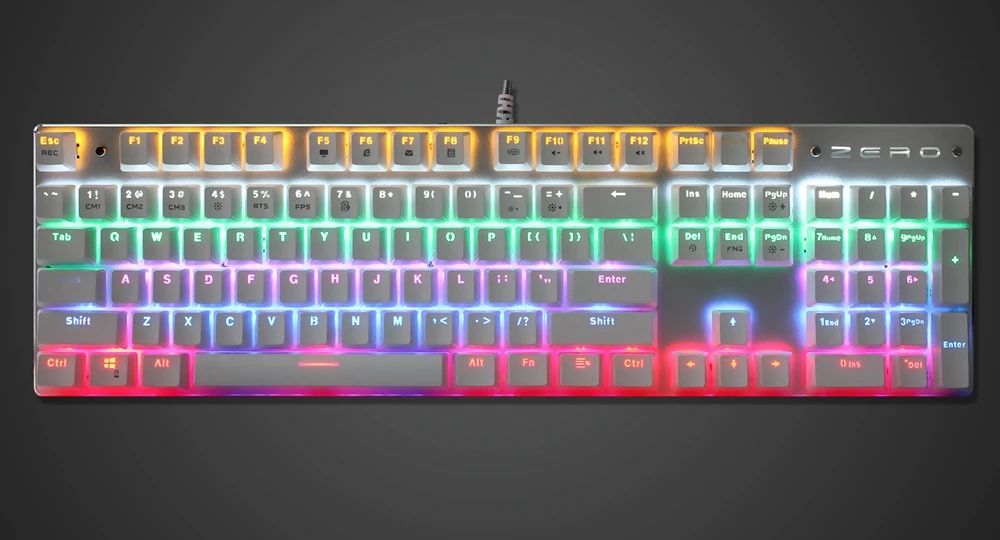 Metoo edition gaming Mechanical Keyboard 87/104 keys Anti-ghosting Luminous red switch Backlit USB Wired keyboard Hebrew/Russian