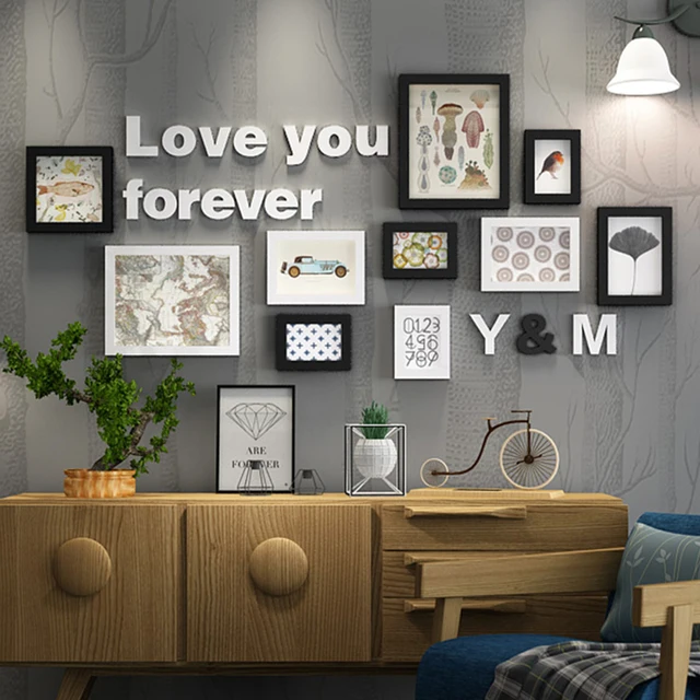 En Bois massif Grand Image Cadres Moderne Salon De Mode Peinture Cadre