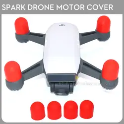 4 шт. Spark Drone силиконовые Двигатель чехол защитный чехол Кепки гвардии для DJI Spark Drone