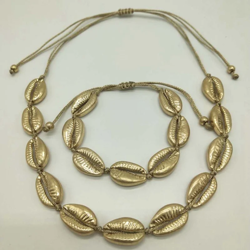 Модный подарок для девушек, летний золотой серебряный браслет, ювелирное изделие для женщин, модное ожерелье-чокер - Окраска металла: 8