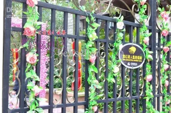 

2.2 M Long Elegant Artificial Carnation Silk Flowers Wisteria Vine Rattan For Wedding Birthday Party Decoration Supplies