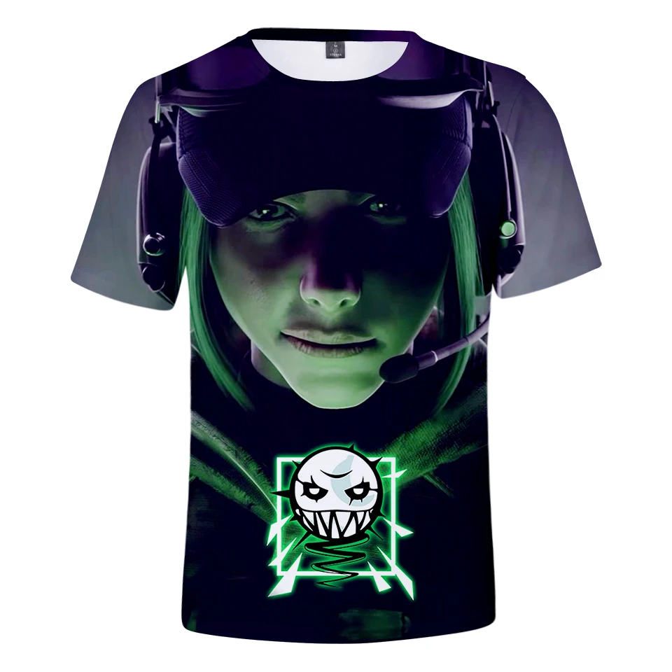 LUCKYFRIDAYF 2018 Top Games Rainbow Six Siege 3D Print T-shirt SHORT SLEEVE Game T-shirt Men's Clothing R6 F Print Men's T-shirt LUCKYFRIDAYF 2018 Top Games Rainbow Six Siege 3D Print T-shirt SHORT SLEEVE Game T-shirt Men's Clothing R6 F Print Men's T-shirt