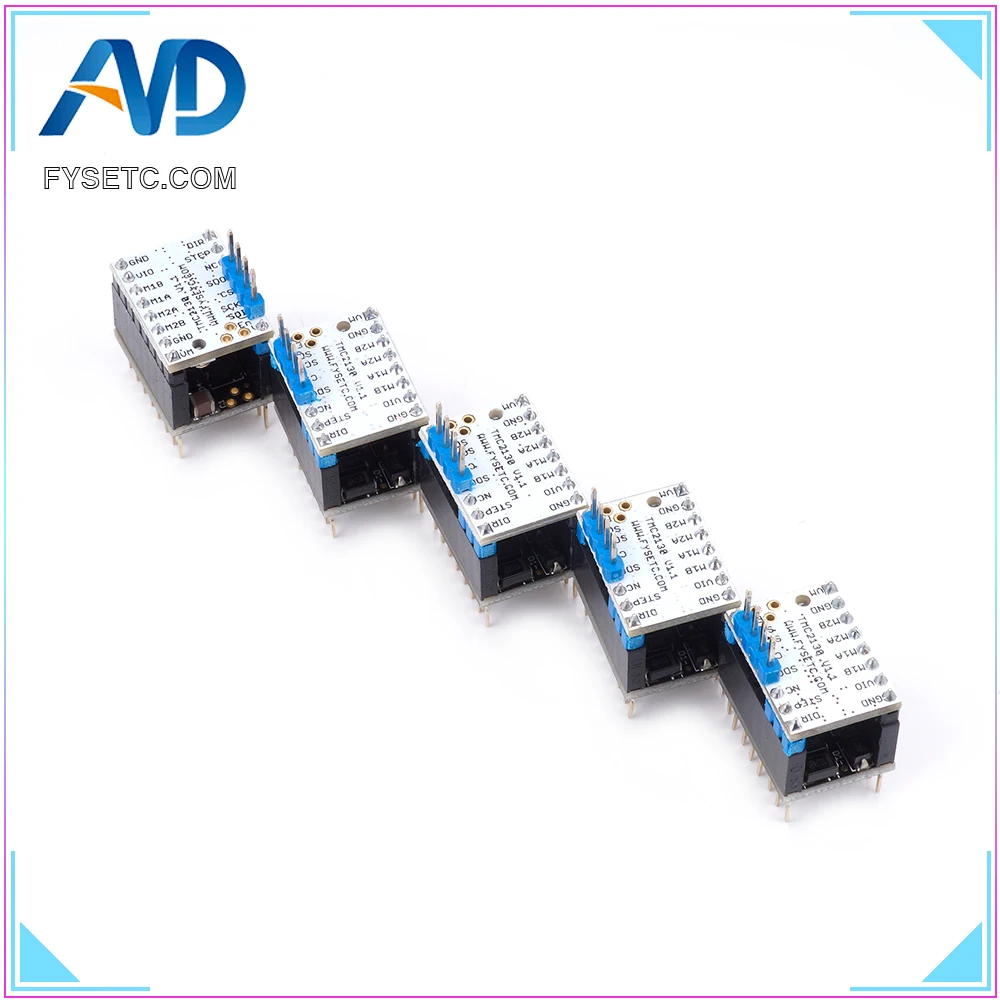 5 шт./компл. TMC2130 V1.1 для функции SPI шаговый двигатель с радиатором и защитной
