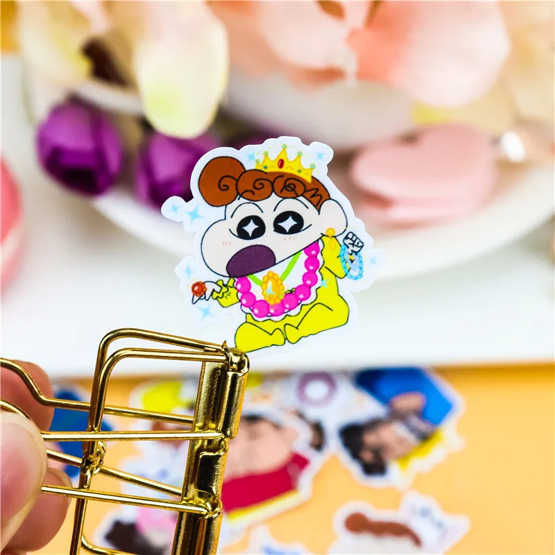 40 шт. креативные милые самодельные наклейки crayon Shin chan nowara shnnosuke для