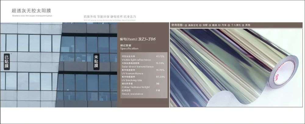 static tint super transparent grey-BZ5-T06