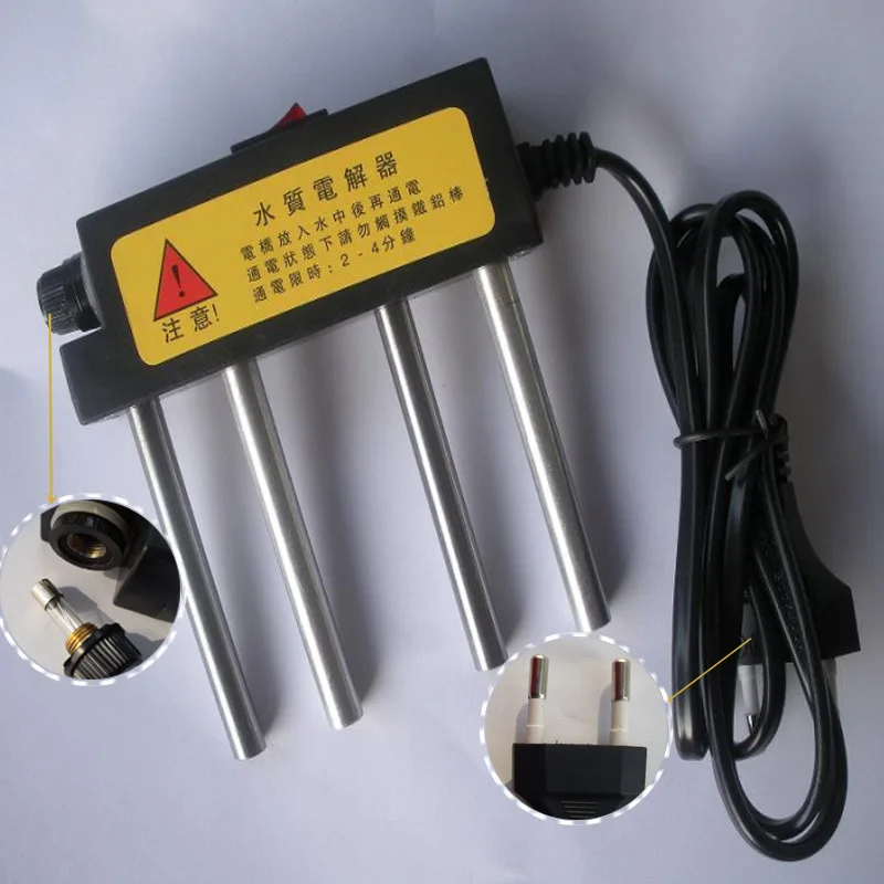 Electrolysis TDS Water Quality Electrolyzer Electrolysis Pen EUR Plug Iron Bars TDS Water Tester Electrolyzer Quick