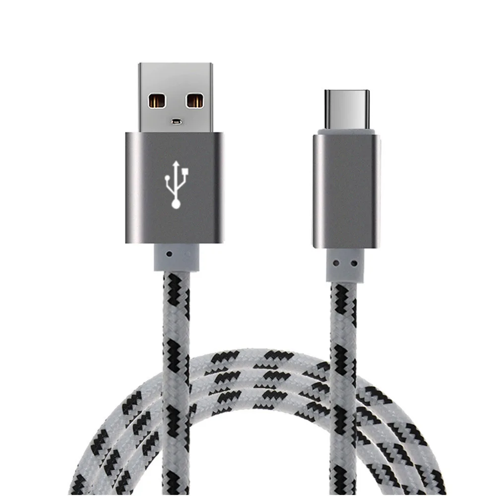 0,2 м 1 м 2 м 3 м нейлоновый Плетеный Micro USB кабель для быстрой зарядки и синхронизации данных зарядный шнур для samsung xiaomi huawei и т. Д - Тип штекера: США