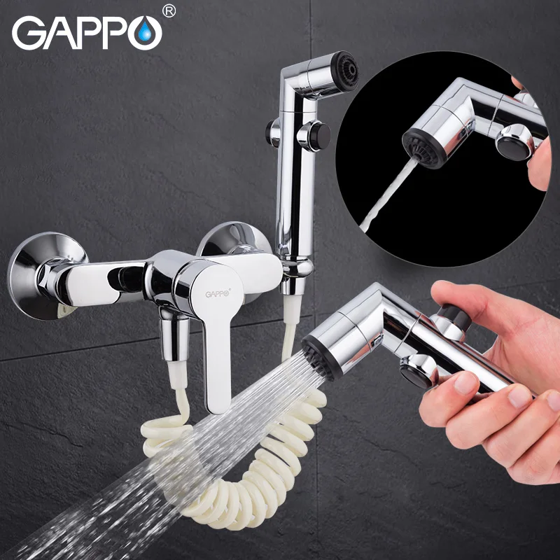 

Gappo bidet FG2041-1 faucet bidet sprayer hand shower chrome Bathroom bidet shower set Shower faucet toilet bidet spray ABS wall