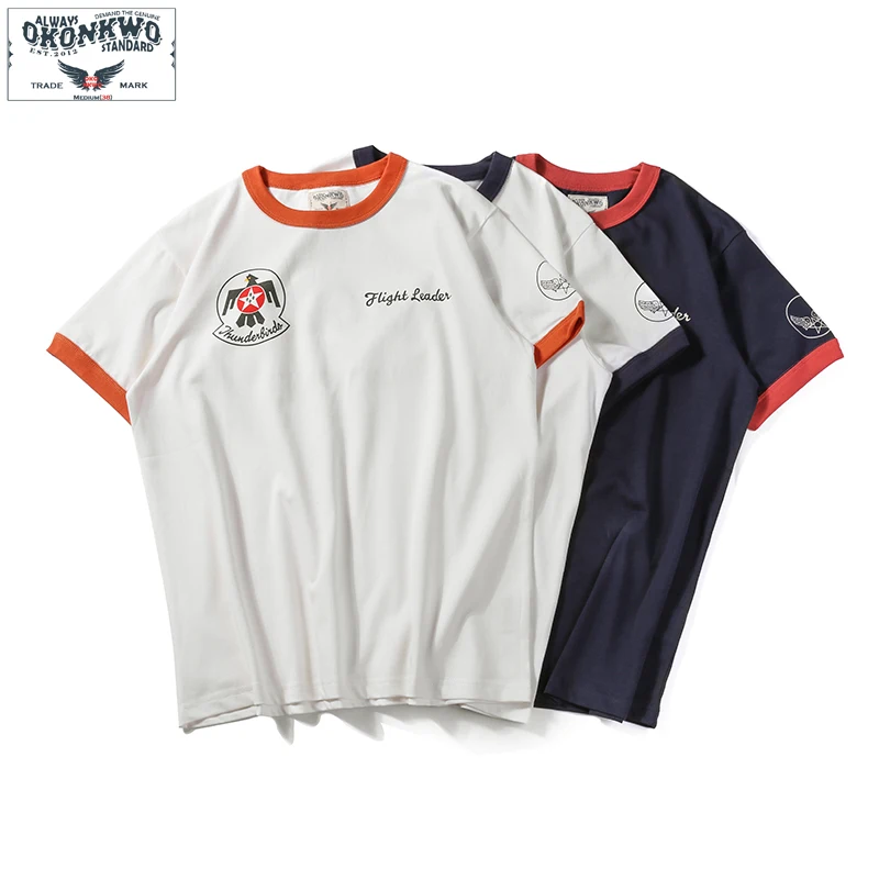 

Summer US Air Force Printed Screw Sleeve Tshirt Men Mens Cotton Tee Fashion T Shirt Designer T-shirt for Men Brand Clothes 2019