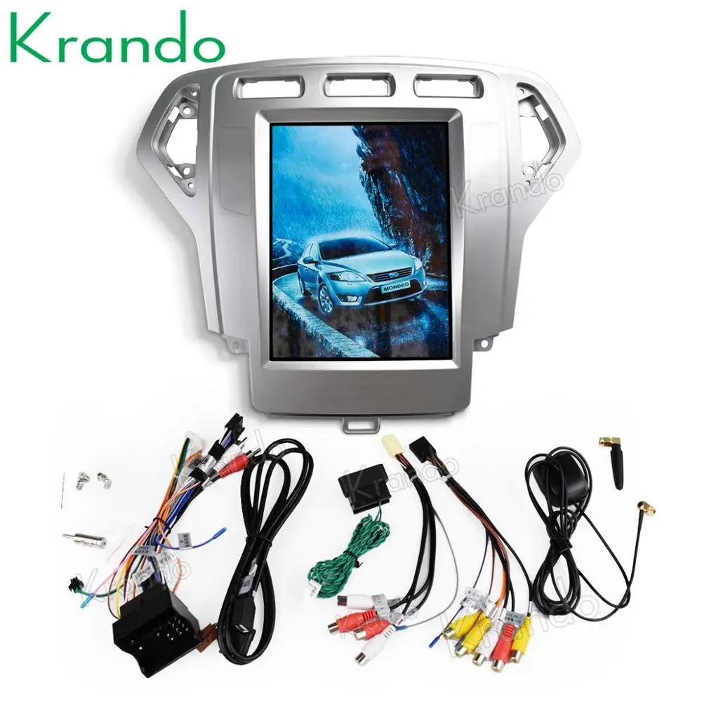 Krando Android 8,1 10," Tesla вертикальный экран для FORD Mondeo 2007-2012 Щепка Автомобильная Радио Навигация развлекательная система плеер