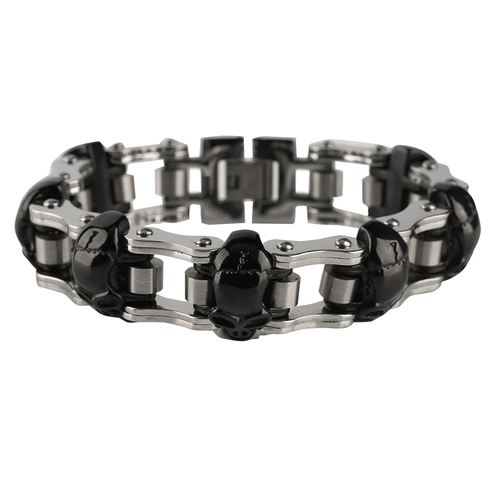 

Fashion Metal Bracelets Wrist Chain Stylish Steampunk Simple Rock Bracelet Mechanical Shape for Unisex Present
