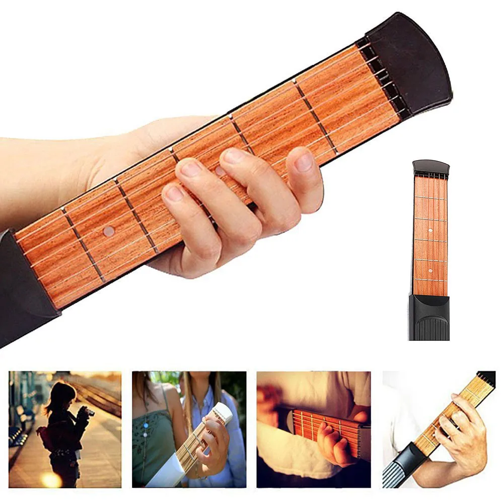 Portable Pocket Acoustic Guitar Practice Tool 6 String