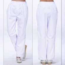 New style female nurse pants full elastic trousers white winter and summer nurse suit pregnant women pants doctor blue pink