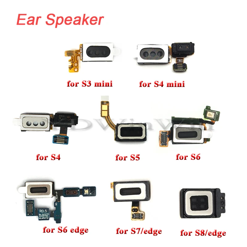 

1pcs Ear Earpiece Speaker For Samsung Galaxy S3 S4 mini S5 S6 S7 Edge S8 Plus G925 G930 G935 G950 G955F Earphone Headphone Flex