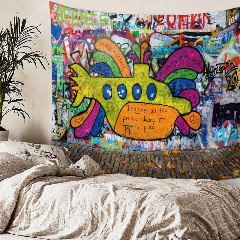 

Psychedelic Tapestry Abstract Unusual Figure Color Form Mandala Hippie Retro Pattern Wall Hanging For Bedroom Living Room Dorm