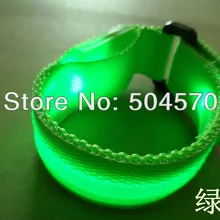 50 шт./партия, нейлоновый светодиодный спортивный светящийся браслет для ремня, светодиодный фонарик, браслет, вечерние товары для фестиваля