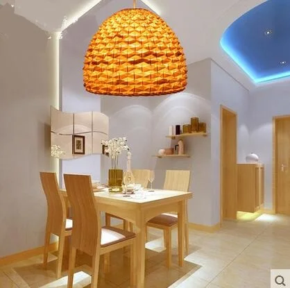

Pastoral Modern Pendant light Chinese Tengyi Simple Creative Restaurant Living Bedroom Light Engineering Durian Personality ZB6
