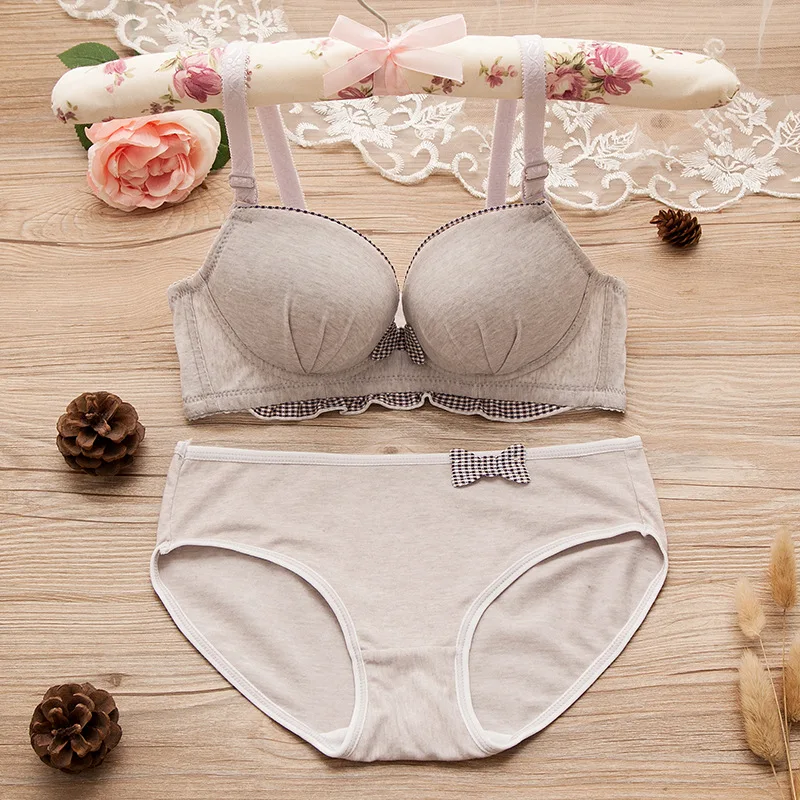 Cute Bow girls underwear training bra girls bra puberty v tree baby girl clothes pretty bras Set