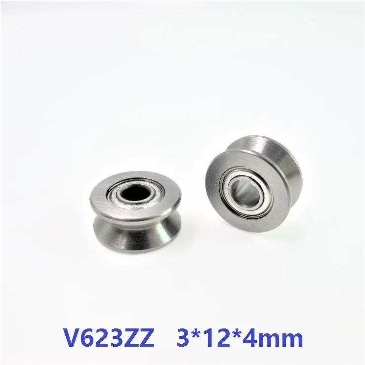 1000 шт./лот V623ZZ V623 ZZ 623vv 3x12x4 мм V образный шарикоподшипник для направляющей дорожки
