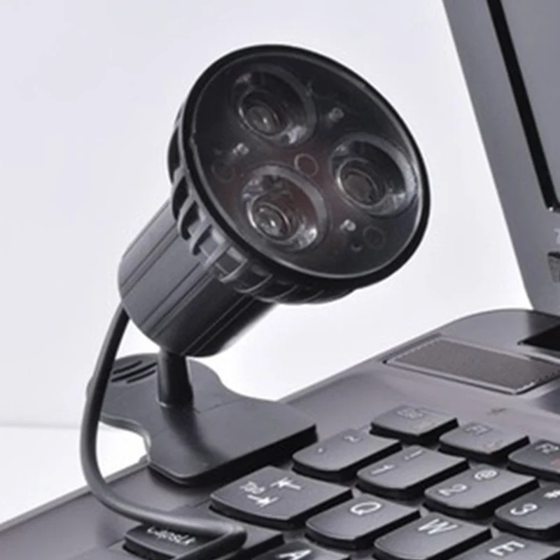 Новинка суперъяркая лампа с 3 светодиодами и зажимом для USB порта ноутбука ПК
