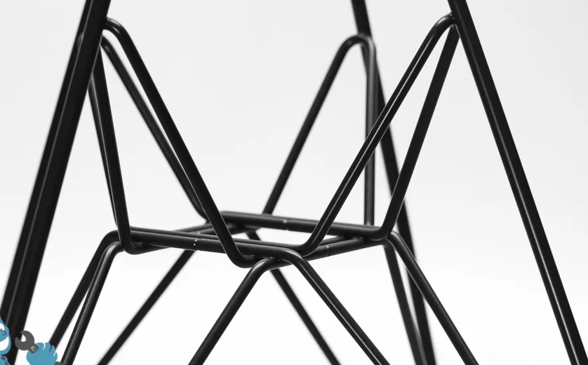 4 шт. стул набор Черное порошковое покрытие ножки пластиковое сиденье ПП современный дизайн минималистичный обеденный стул Популярная мода чердак стулья 4 шт