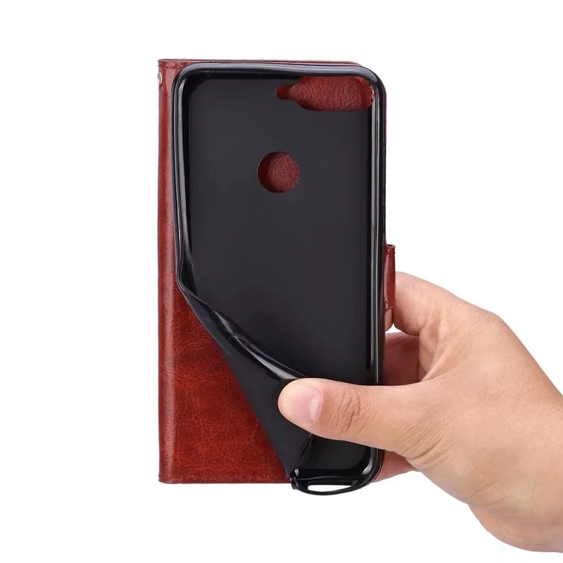 New For Huawei Y6 2018 PU Leather Case For Huawei Y6 2018 Case Filp Wallet Cover Silicone Fundas Card Slot Stand Phone Cases (24)