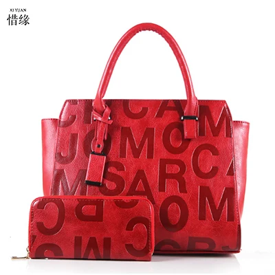 

2PCS/SET Fashion women bag famous brand purses handbags Casual PU leather female bags women shoulders bags bolsos female toteS