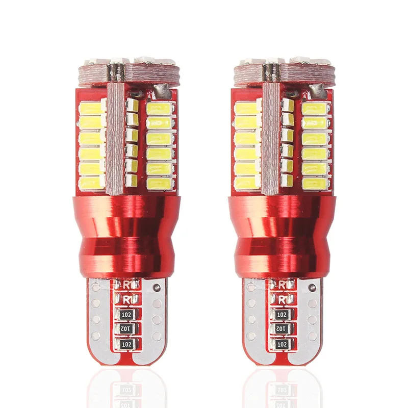 

2PCS W5W T10 LED Canbus Bulb 3014 SMD 194 168 57led 3014 NO Error Auto Wedge Plate Light bulb Car Clearance Parking Lights