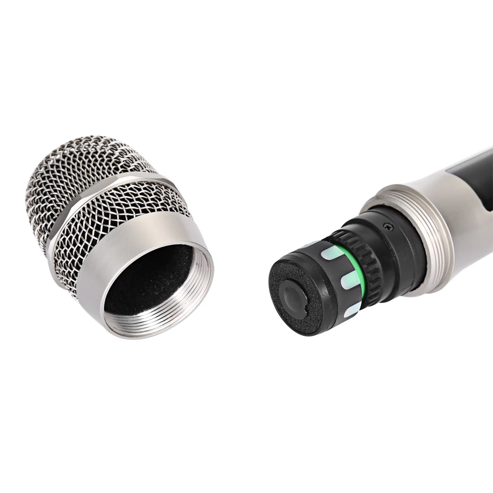 WEISRE U-8010 Профессиональный UHF Беспроводной набор микрофонов микрофон с приемником для KTV Караоке класса