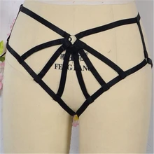 Сексуальные жгут трусики эластичная обвязка для тела регулируемые подвязки для чулок сексуальное Фетиш Нижнее белье сексуальные панк бондаж ремни для тела