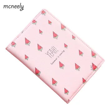 

YEAH! Summer is coming! Watermelon Passport Holder PU Leather Pink Thick Travel Passport Cover Size:10*14cm ID Card Holder
