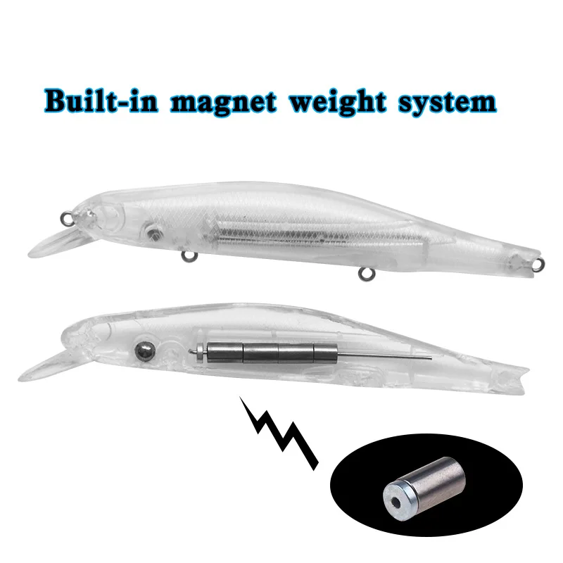 1 шт., 17,7 г, 12,5 см, магнитная весовая система, длинная литая блесна, рыболовные приманки, воблеры, приманка для щуки, приманка для пресной соленой воды