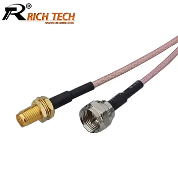

10pcs/lot RP SMA Female to F Male Plug Connector RG316 RF Coaxial Cable Assembly SMA to F Plug Pigtail Cable 15cm/50cm/100cm