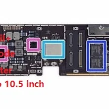 Комплект для фиксации подсветки для iPad Pro 10,5 подсветка ic+ катушка+ Диод+ фильтр фоновой подсветки предохранитель логическая плата