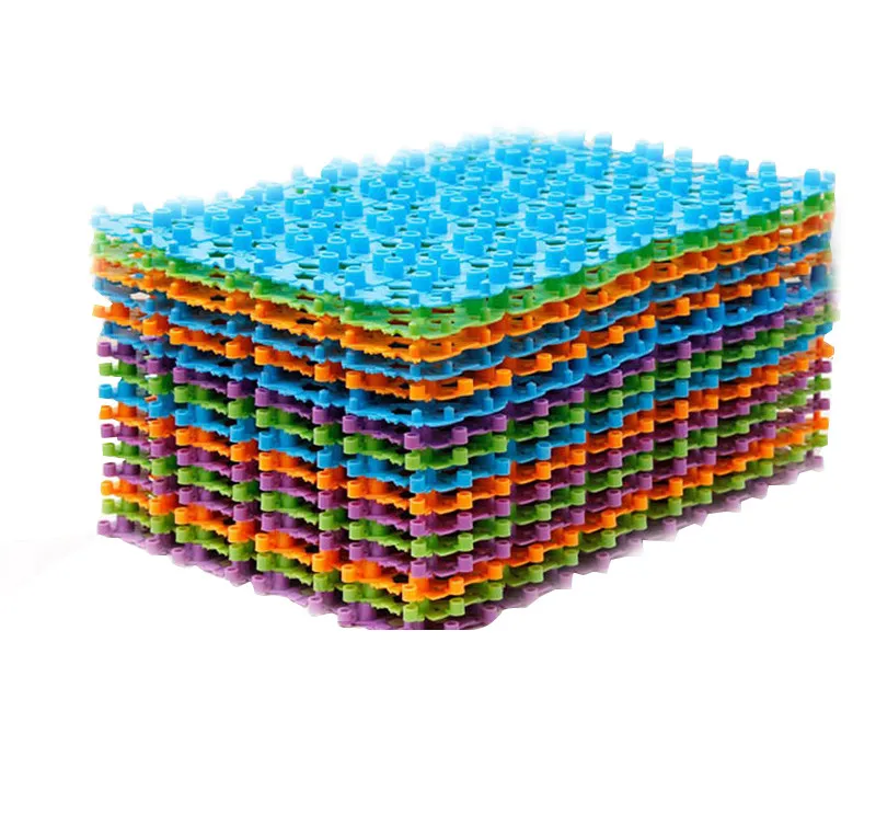 

Random Color DIY Practical Nice Plastic Non-slip Shower Bathroom Bath Mosaic Mat Good Quality Shower Room Non-slip Mat