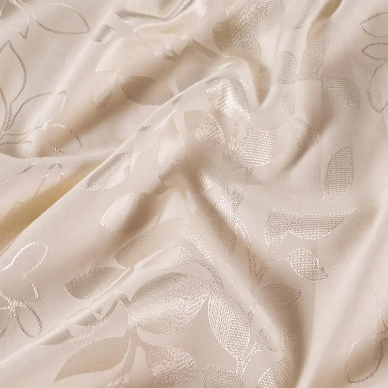 Waliicorners Comfy Bedding Froral Jacquard Satin and cotton King Queen size 4-pieces Bedding Set Luxury, Gray Golden Bedsheet/Fitted shet set 41 151