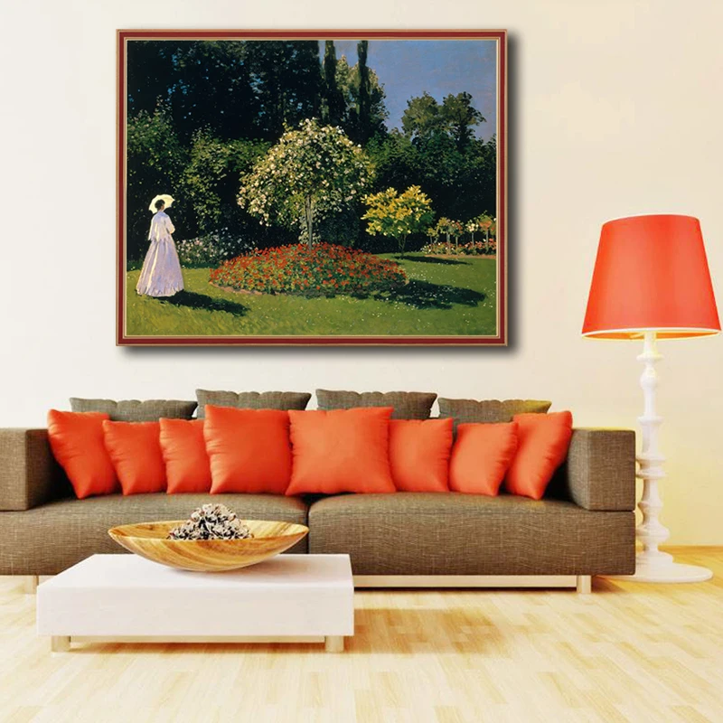 OUYIJIA пейзаж женщина Monet 5D DIY Алмаз знаменитая картина вышивка горный хрусталь