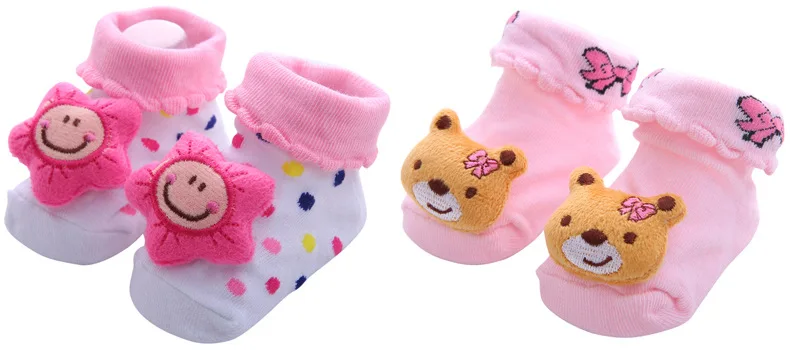 Newborn Baby Socks Rubber Anti Slip Floor Kids Toddlers Fashion Animal Newborn Cute Sock Shoes Winter Socks for Baby Girl