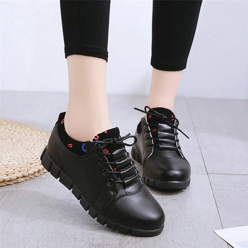 

Outdoor Running Shoes PU Lace-Up Women Sport Shoes Skid-Proof Woman Sneakers Comfortable Soles Running Sport shoes Sneaker 0911