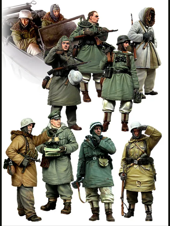 1/35 каучуковая фигурка модель комплект Unassambled Неокрашенный/E(6 20 21 26 32 37