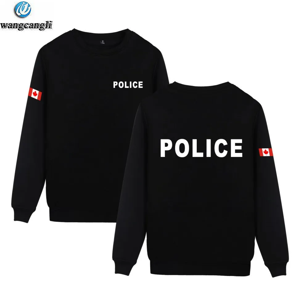Police hoodie gray black police sweatshirt Men/'s size sweat shirt hoody