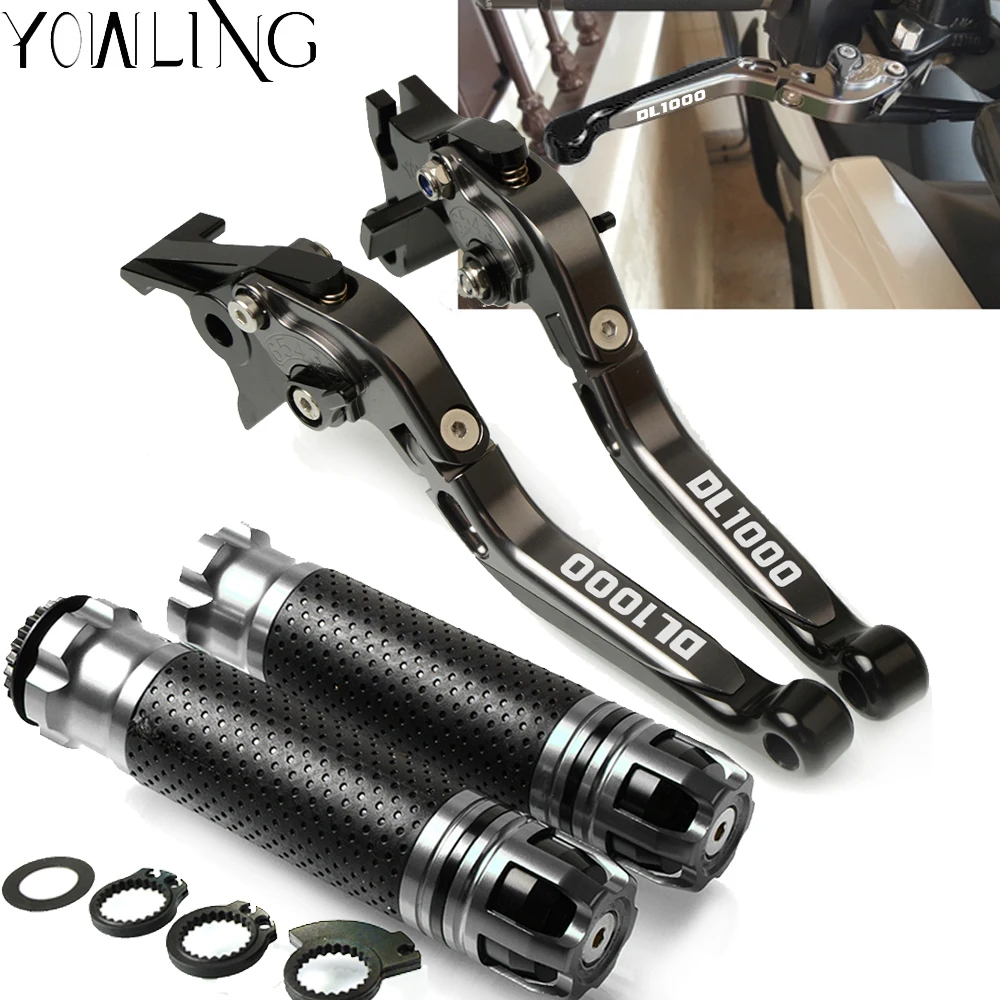 

Motorcycle Brake Clutch Levers Handlebar grip Handle Hand Grips For HONDA DL1000 V-STROM 2002-2016 2010 2011 2012 2013 2014 2015