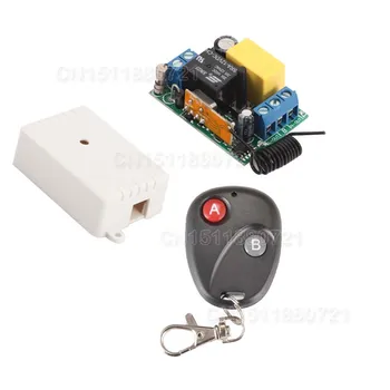 

220V 10A 1CH RF wireless remote control switch system wireless light switch 315/433.92MHZ With Safety Capacitor 5PCS/Lot
