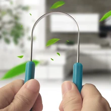 Профессиональный здоровый язык ёршик из нержавеющей стали силикатная Ручка скребок для языка гигиена полости рта Чистящая щетка уход за полостью рта