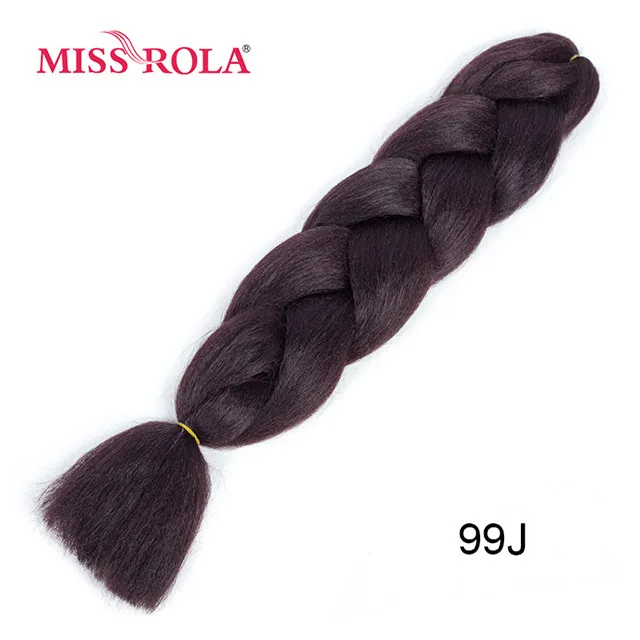 T1B/4/30 Miss Rola, 100 г, ультра большой Плетеный вязаный крючком, волосы для наращивания, 1 шт., 89 цветов, Ombre, синтетические, на крючках, косички, цвет волос - Цвет: T1B/4/30