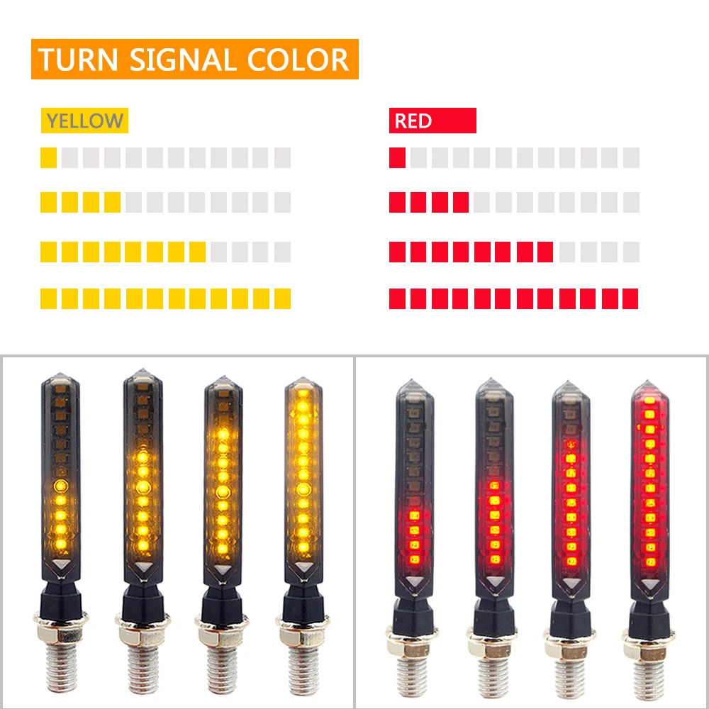 

Forauto 4 pieces / (1set) flashingled turn signal motorcycle Indicator light For honda vezel accessories yamaha emblem